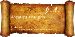 Jagyugy Antigon névjegykártya